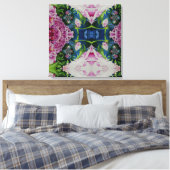 Peony Mandala 2 Leinwanddruck (Insitu (Schlafzimmer))