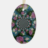 Peony Mandala Keramikornament (Links)