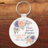 Peony Memorial verschwunden, aber nicht vergessen Schlüsselanhänger (Vorderseite)