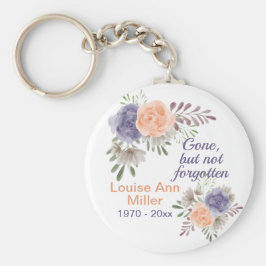 Peony Memorial verschwunden, aber nicht vergessen Schlüsselanhänger