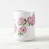 Peony Mit Monogramm Tasse (Mittel)