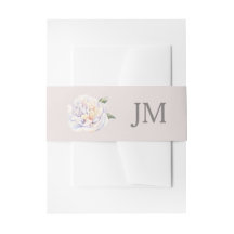 Peony Monogram Floral Mauve Wedding