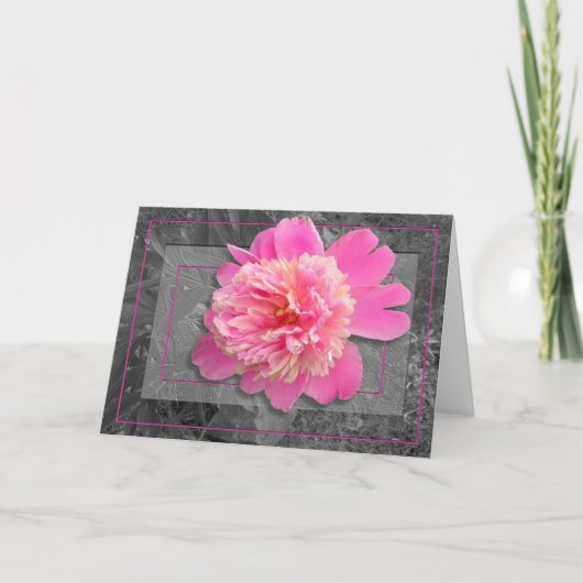Peony Mother's Day Card Karte (Vorderseite)