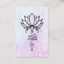 *~* Peony Nirvana Sacred Geometry Yoga . Lotus Visitenkarte