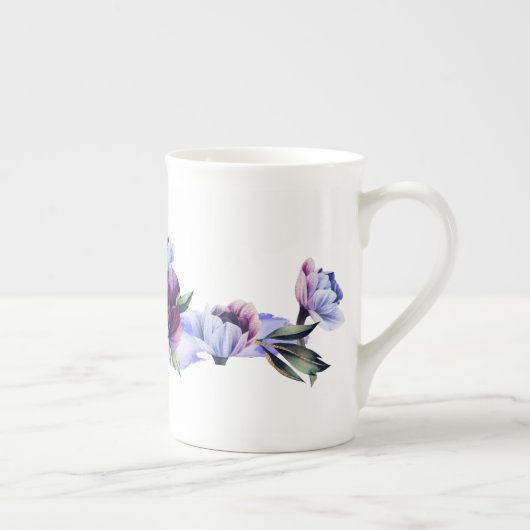 Peony Noir Bone China Tasse (Rechts)