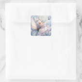 Peony Of The Dawn Quadratischer Aufkleber (Tasche)