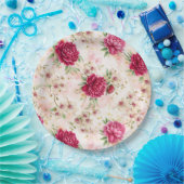 Peony & Orchid Garden Floral Glam Wedding Pappteller (Party)