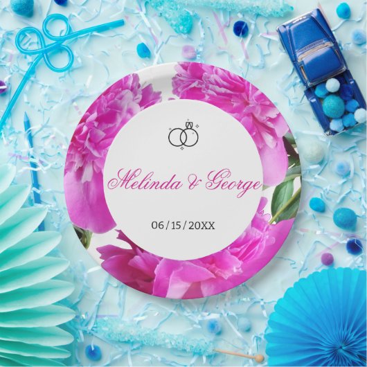 Peony. Pappteller (Party)