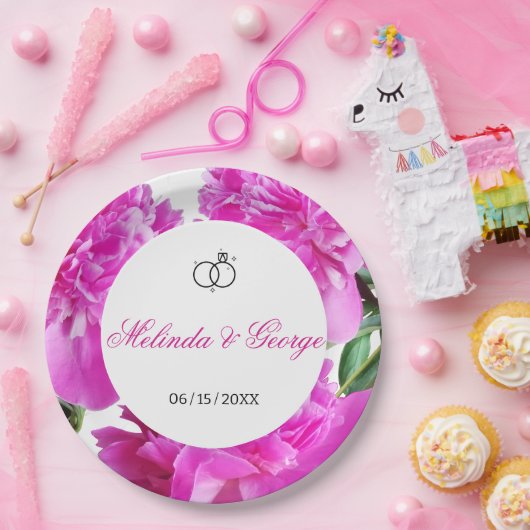 Peony. Pappteller (Party)