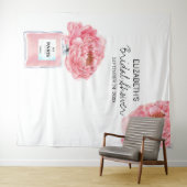 Peony Parume Floral Brautparty Foto Hintergrund Wandteppich (Beispiel (Horizontal))