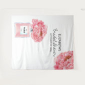 Peony Parume Floral Brautparty Foto Hintergrund Wandteppich (Vorderseite (Horizontal))