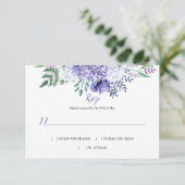 Peony Passion Gittice Hintergrund Horizontale UAWG RSVP Karte (Stehend Vorderseite)