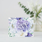 Peony Passion UAWG Postcard Einladungspostkarte (Stehend Vorderseite)