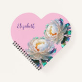 Peony Peace Notizblock (Vorderseite)