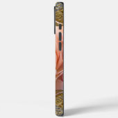 Peony Perfect Pinkish Monogram Elegant Case-Mate iPhone Hülle (Rückseite / Links)