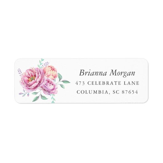 Peony Perfection | Aquarellblume (Vorne)