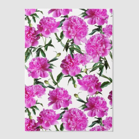 Peony. Pergament Einladungen (Vorderseite)