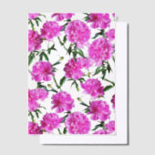 Peony. Pergament Einladungen (Versetzt)