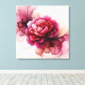 Peony Pink Abstrakt Leinwanddruck (Insitu (Holzboden))