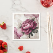 Peony Pink Abstrakt Serviette (Beispiel)
