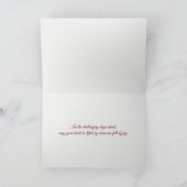 Peony Pink Abstraktes Beileid Karte (Innenseite)