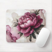 Peony Pink Alcohol Ink Mousepad (Mit Mouse)