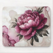 Peony Pink Alcohol Ink Mousepad (Vorne)