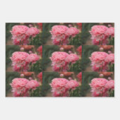 Peony Pink Ranunculus Closeup Geschenkpapier Set (Vorderseite 2)