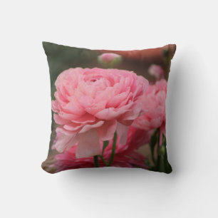 Peony Pink Ranunculus Closeup Kissen