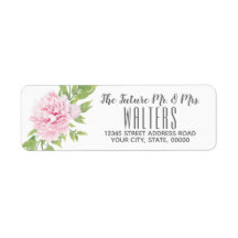 Peony Pink Watercolor Blume |