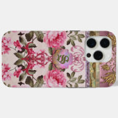 Peony Place Monogram Case-Mate iPhone Hülle (Rückseite (Horizontal))
