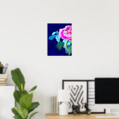 Peony Poster (Matte) (Heimbüro)