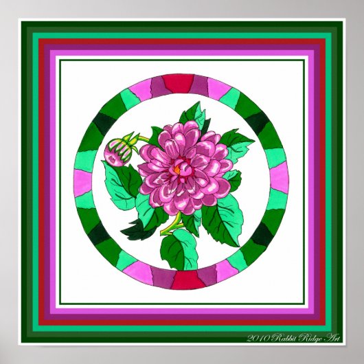 Peony Print Poster (Vorne)