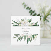 *~* Peony QR UAWG Rahmen AR15 Hochzeit Einladung (Stehend Vorderseite)