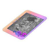 Peony Rainbow Personalisiert Hinzufügen Ihres Foto Magnet (Linke Seite)
