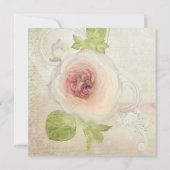 Peony Ranunculus Elegante Schönes Blumengestein Vi Einladung (Rückseite)