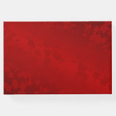 Peony Red Chinese Wedding Gästebuch (Rückseite)