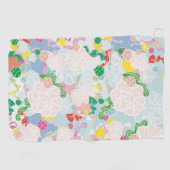 Peony roink golfhandtuch (Horizontal)