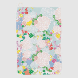 Peony roink golfhandtuch