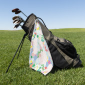 Peony roink golfhandtuch (Gras)