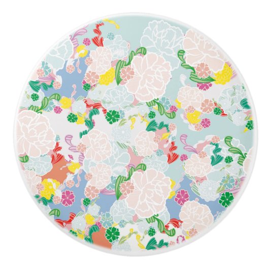 Peony roink keramikknauf (Vorderseite)