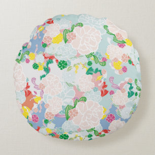 Peony roink rundes kissen