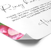 Peony Rose - Brautparty-Ringjagd Poster (Ecke)