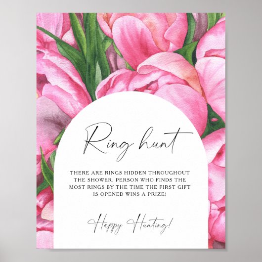 Peony Rose - Brautparty-Ringjagd Poster (Vorne)