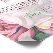 Peony Rose - Brautparty-Ringjagd Poster (Ecke)
