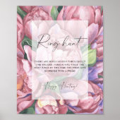 Peony Rose - Brautparty-Ringjagd Poster (Vorne)