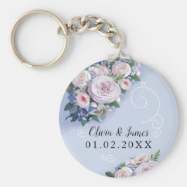 Peony Rose Couple Gastgeschenke Hochzeiten Elegant Schlüsselanhänger