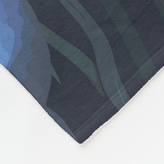 Peony Rose: Dunkle Blüte Vintag. Fleecedecke (Ecke)