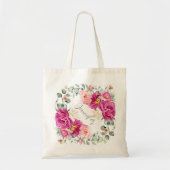 Peony & Rose Eukalyptus Greenery Tote Bag Tragetasche (Vorne)