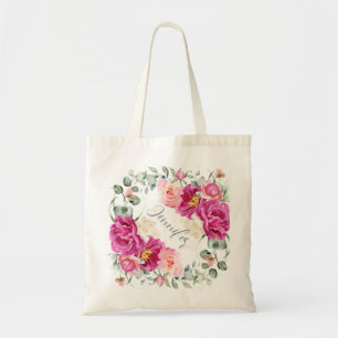 Peony & Rose Eukalyptus Greenery Tote Bag Tragetasche